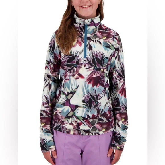 Obermeyer Clara Sugar & Spikes Quarter Zip Pullover | M - Picture 1 of 14